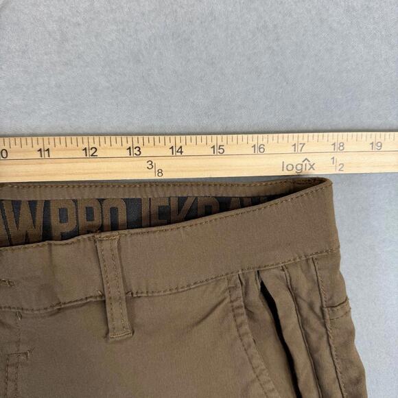 Projek Raw Pants Mens 36 Brown Slim Tapered Performance Stretch Chino - Picture 6 of 7